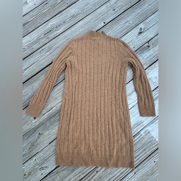 Madewell Ribbed Mini Sweater Dress Mockneck Dress Sz S WORN 1 time - Picture 12 of 13